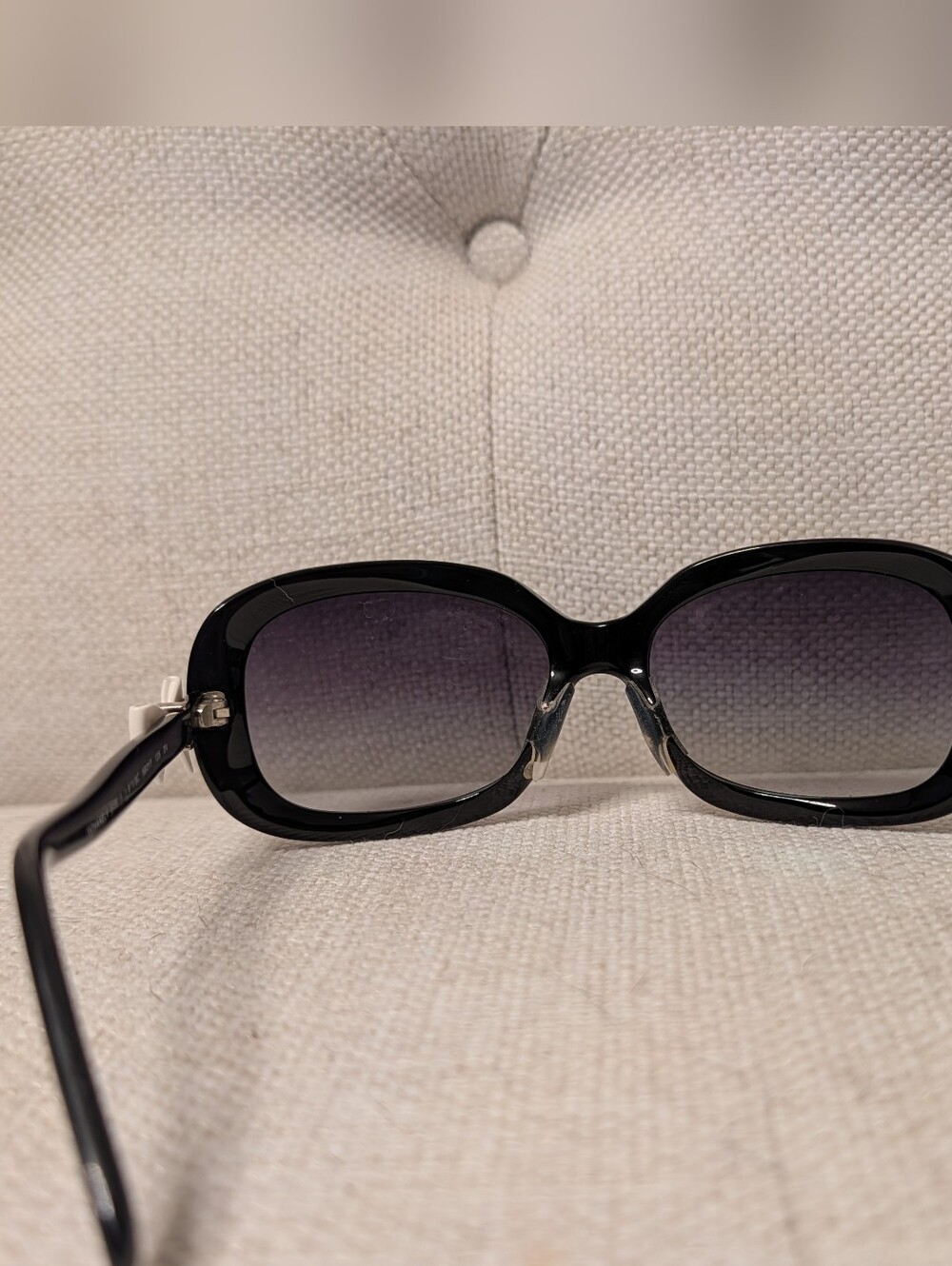 CHANEL 5170 Black Sunglasses With White Bow Accents On Arms - Picture 4 of 14